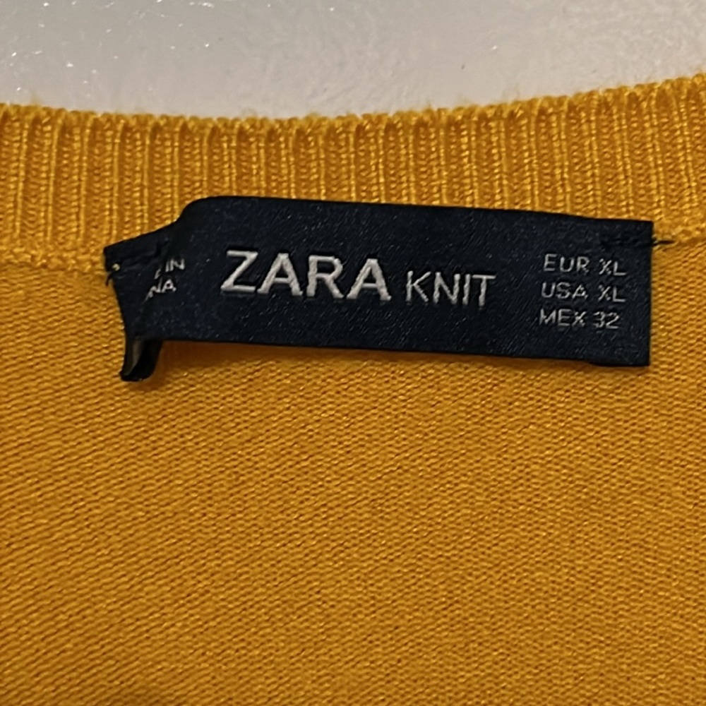 Zara knit pearl buttons cardigan - Picture 3 of 4